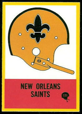 Saints Team 1967 Philadelphia football card