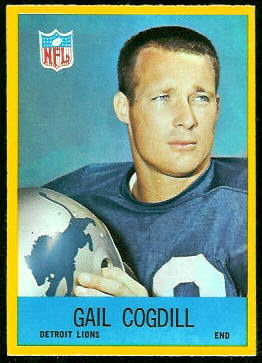 1967 Philadelphia Gail Cogdill football card 1967 Philadelphia Gail Cogdill football card