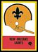 New Orleans Saints Team - 1967 Philadelphia football card #121