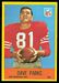1967 Philadelphia Dave Parks football card