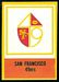 1967 Philadelphia football card #180: 49ers Insignia