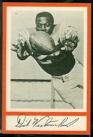 Dick Westmoreland 1967 Royal Castle Dolphins football card