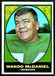 1967 Topps Wahoo McDaniel rookie card