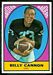 1967 Topps Billy Cannon football card