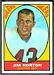 1967 Topps Jim Norton football card