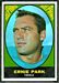 1967 Topps Ernie Park football card