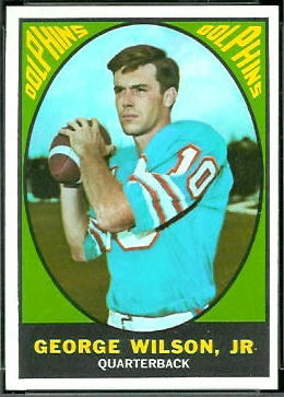 George Wilson Jr. 1967 Topps football card