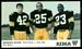 1968 KDKA Steelers Running Backs football card