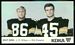 1968 KDKA Steelers Split Ends football card