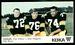 1968 KDKA Steelers Tackles football card