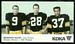 1968 KDKA Steelers Defensive Backs football card