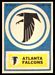 1968 Topps Test Team Patches Atlanta Falcons football card