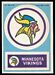 1968 Topps Test Team Patches Minnesota Vikings football card