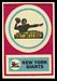 1968 Topps Test Team Patches New York Giants football card