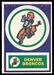 1968 Topps Test Team Patches Denver Broncos football card