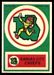 1968 Topps Test Team Patches football card #39: Kansas City Chiefs