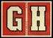 1968 Topps Test Team Patches G and H football card
