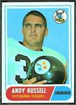 Andy Russell 1968 Topps football card