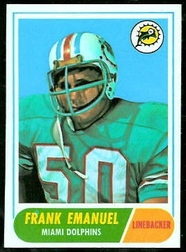 1968 Topps Frank Emanuel rookie football card