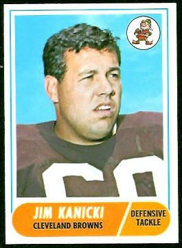 Jim Kanicki 1968 Topps football card