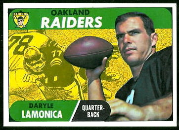 Daryle Lamonica 1968 Topps football card