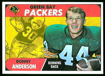 Donny Anderson 1968 Topps rookie football card