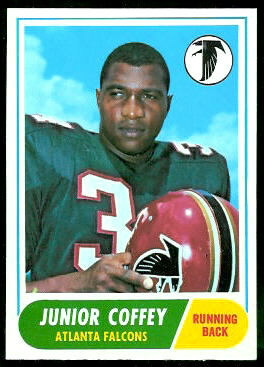 1968 Topps Junior Coffey football card