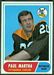 Paul Martha - 1968 Topps football card #111 - click to see large image Paul Martha - 1968 Topps football card #111