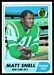 Matt Snell - 1968 Topps football card #117 - click to see large image Matt Snell - 1968 Topps football card #117