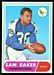 1968 Topps football card #32: Sam Baker