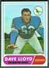 1968 Topps football card #84: Dave Lloyd