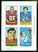 1969 Topps 4-in-1 Buoniconti - Saimes - Duranko - MacKinnon