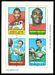 1969 Topps 4-in-1 Dixon - Sellers - Namath - Twilley football card