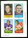 1969 Topps 4-in-1 Hart - Dess - Tingelhoff - Alexander football card