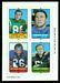 1969 Topps 4-in-1 Hill - Koy - McRae - Nobis football card