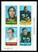 1969 Topps 4-in-1 football card #28: Johnson - Frederickson - Walden - Lloyd
