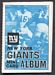 1969 Topps Mini-Card Albums football card #11: New York Giants