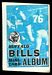 1969 Topps Mini-Card Albums Buffalo Bills football card