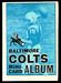 1969 Topps Mini-Card Albums Baltimore Colts football card