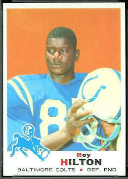 Roy Hilton 1969 Topps rookie football card