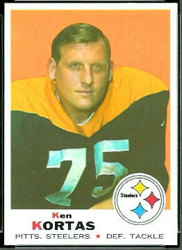 1969 Topps Ken Kortas football card