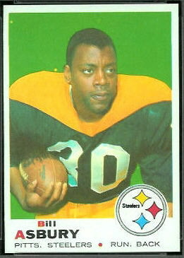 Bill Asbury 1969 Topps football card