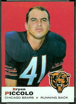 1969 Topps Brian Piccolo rookie football card