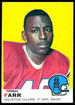 Miller Farr 1969 Topps football card