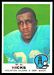 1969 Topps W.K. Hicks football card