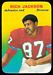 1970 Topps Super Glossy Rich Jackson football card