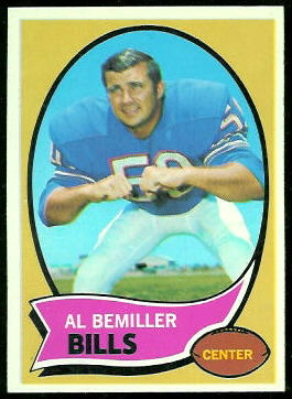 1970 Topps Al Bemiller football card