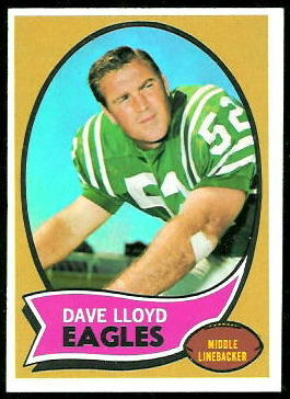 1970 Topps Dave Lloyd football card