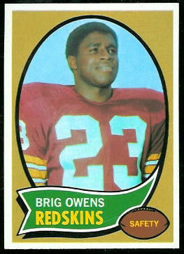 Brig Owens 1970 Topps football card