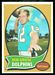 1970 Topps Bob Griese football card